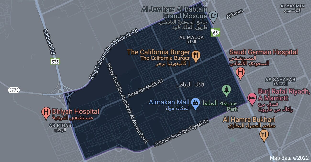 حي الملقا الرياض 2 موقع حي الملقا الرياض